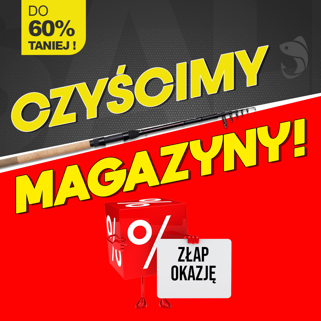 CZYŚCIMY MAGAZYNY – WIELKA WYPRZEDAŻ W NASZYM SKLEPIE WĘDKARSKIM!